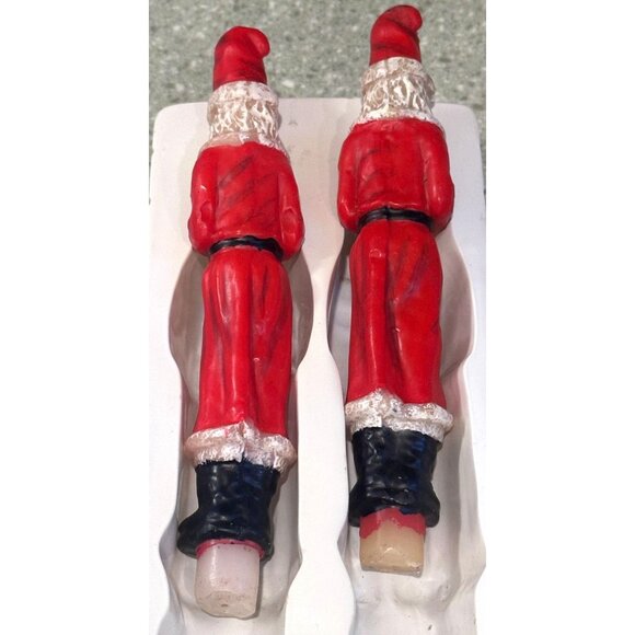 Robert Alan Santa Claus Candle Sticks 10"Set Christmas Taper Orginal Box Vtg 90s - Picture 9 of 9